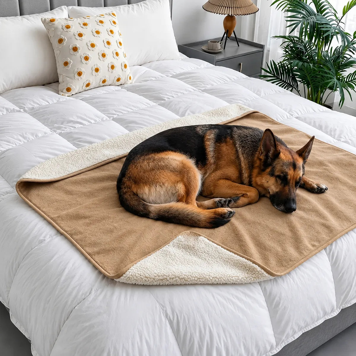 Couverture premium pour chien - Beige
